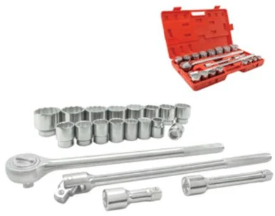 Titan 18189 16 Piece Metric 3/4" Drive Socket Set