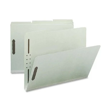 Sparco Pressboard Fastener Folder - Letter - 8.50" X 11" - 1" Expansion - 2 Fastener - 2" Folder Fastener Capacity - 1/3 Tab Cut - 25 Pt. - Pressboard - Gray - 25 / Box (SP17216)
