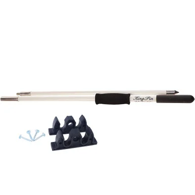 Panther Products KPP120W King Pin Anchor Pole 12' 2-Piece White