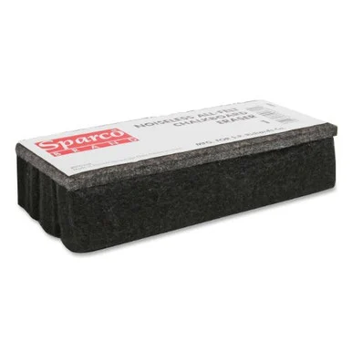 Sparco All Felt Chalk Board Eraser - Dustless - Black - Felt (SPR1)