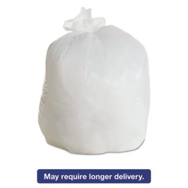 Boardwalk 3036EXH Ld Can Liners, 20-30gal, .60mil, 30w X 36h, White, 25/roll, 8 Rolls/carton