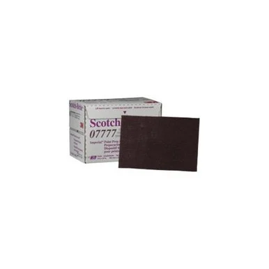 3m 07777 Scotch-brite Imperial Paint Prep Scuff Pad, Maroon, 6" X 9"