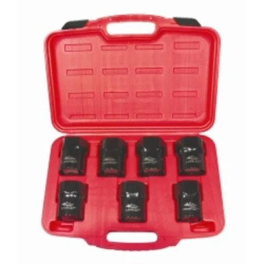 K Tool International KTI-71920 7-pc Locknut Socket Set 1/2" Drive By Kti