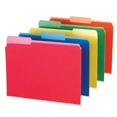 Pendaflex Interior Top Tab File Folder - Legal - 8.50" X 14" - 1/3 Tab Cut - Assorted - 100 / Box (435013ASST)