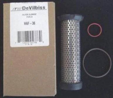Itw Devilbiss 190937 Charcoal Filter Element Haf-36
