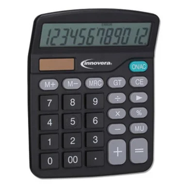 Innovera IVR15923 15923 Desktop Calculator, 12-digit, Lcd