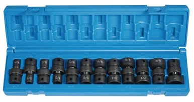 Grey Pneumatic 1212U 12 Piece 3/8" Drive 6 Point Fractional Universal Impact Socket Set