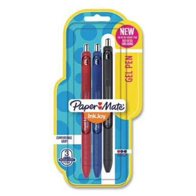 Sanford 1951639 Inkjoy Gel Pen, Retractable, Medium 0.7 Mm, Assorted Ink And Barrel Colors, 3/pack