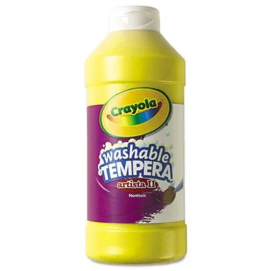Crayola Artista Ii Tempera Paint - 16 Oz - 1each - Yellow (543115034)