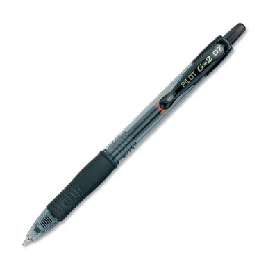 Pilot G2 Retractable Gel Ink Rolling Ball Pen - Fine Pen Point Type - 0.7 Mm Pen Point Size - Black Ink - 4 / Pack (PIL31057)