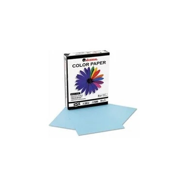 Universal Office Products 11202 Colored Paper, 20lb, 8-1/2 X 11, Blue, 500 Sheets/ream