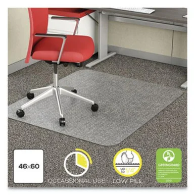 Deflecto CM11442FCOM Economat Occasional Use Chair Mat, Low Pile Carpet, Roll, 46 X 60, Rectangle, Cr