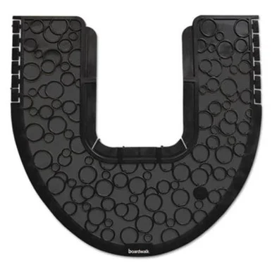 Boardwalk PSCM-P-000I006M-00 Commode Mat 2.0, Absorbant, Rubber, 22 X 22, Black, 6/carton