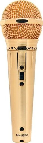 VocoPro MK-58 PRO Microphone - 20 Hz to 12.50 kHz - Wired - Handheld - Gold Plated