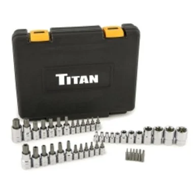Titan 54137 Tool 43-piece Master Star Bit Socket Set