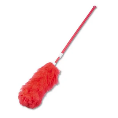 Boardwalk BWKL3850 Lambswool Extendable Duster, Plastic Handle Extends 35" To 48", Assorted Colors