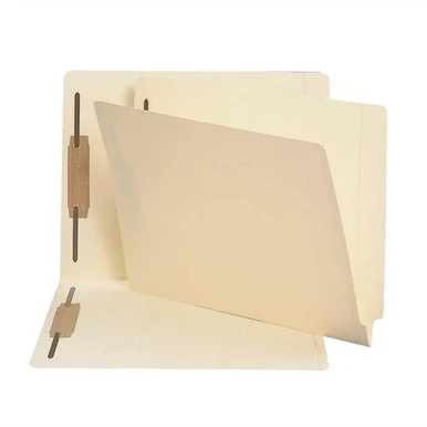 Sparco Straight Cut Tab Fastener Folder - Letter - 8.50" X 11" - 14 Pt. - Manila - 50 / Box (SP17263)