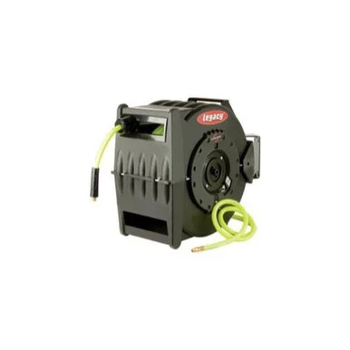 Legacy Manufacturing L8335FZ Levelwind Retractable Hose Reel For Air With 1/2" I.d. X 50' Flexzilla Hose