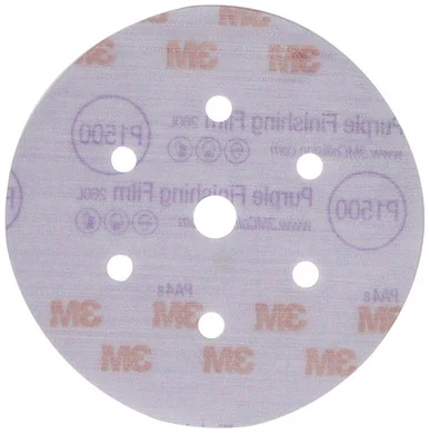 3m 3M-30767 Purple Finishing Film Hookit Disc Dust-free, 6 In, P1500, 50 Discs Per Box