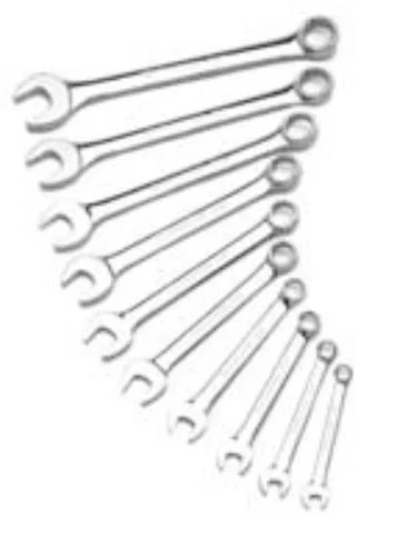 Wilmar W30202 10 Pc Sae Fully Polish Combination Wrench Set