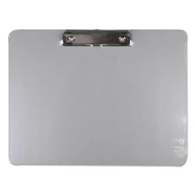 Universal Office Products 40302 Plastic Brushed Aluminum Clipboard, Landscape, 1/2" Capacity, 11 X 8 1/2