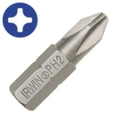 Hanson 92073 Insert Bit, #1 Phillips, 5/16" Hex Shank, 1-1/4" Long, Bulk