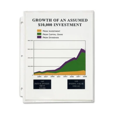 Sparco High-capacity Sheet Protector - Letter 8.50" X 11" - 25 / Pack -100 Sheet Capacity - Clear (SPR74250)