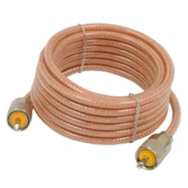 Roadpro Cb Accessories RP-8X12CL 12 Ft Mini 8 Clear Pl-259 To Pl-259