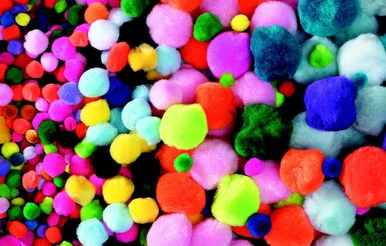 Pacon AC8150-01 Pompoms,clssrm Pk,ast,300pc