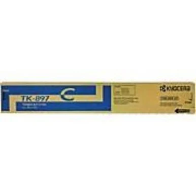 Kyocera TK-897C Original Toner Cartridge - Cyan (1t02k0cus0)