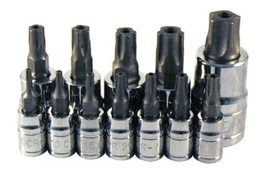 Atd Tools ATD-13778 5-lobe Tamper-resistant Star Plus Bit Socket Set, 12 Pc.