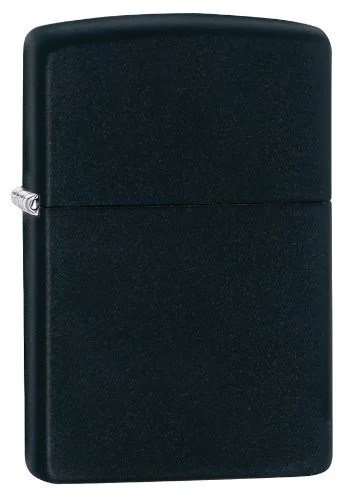 Zippo Black Matte Classic Lighter 00218 - zippo manufacturing