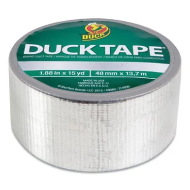 Shurtape Technologies 280621 Colored Duct Tape, 3" Core, 1.88" X 10 Yds, Chrome