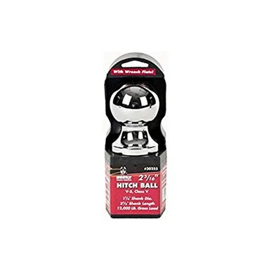 Husky Towing 2-5/16" Ball 12K Gross Cap 1-1/4" Shank Dia 2-5/8" Length Raw Steel Unpackaged 30255