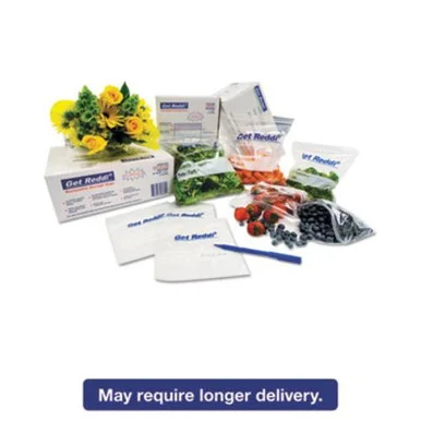 Integrated Bagging Systems PB120830 Get Reddi Food & Poly Bag, 12 X 8 X 30, 24-quart, 1.00 Mil, Clear, 500/carton