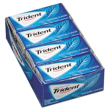 Mr. Coffee Inc. 012546011082 Sugar-free Gum, Original Mint, 14 Sticks/pack, 12 Pack/box