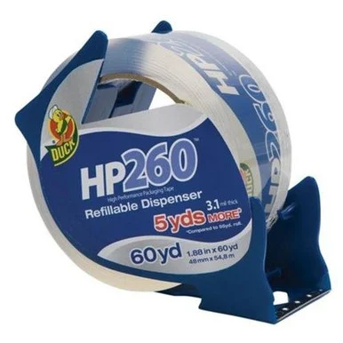 Henkel Sealing Tape With Dispenser - 2" Width X 60 Yd Length - 3" Core - Dispenser Dispenser Included - 1 Roll - Clear (07364)