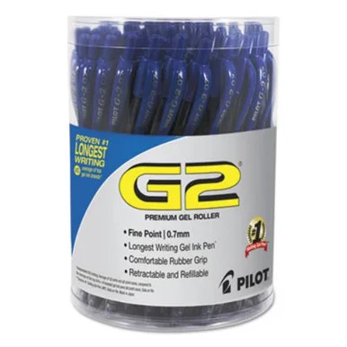 G2 Retractable Gel Ink Pens with Blue Ink (072838840660) - Pilot