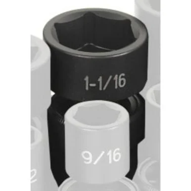 Grey Pneumatic 2034U 1/2" Drive X 1-1/16" Standard Universal Socket