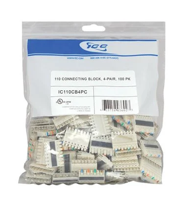 ICC 110 Connecting Block 4 Pair in 100 Pack (ic110cb4pc)