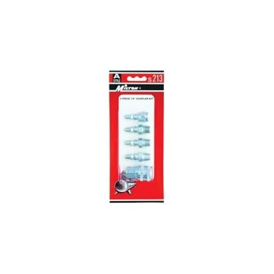 Milton Industries S-213 5 Piece A-style 1/4" Coupler And Plug Kit