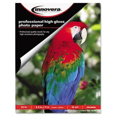 Innovera Photo Paper - Photo Paper - 4" X 6" - High Gloss - 100 Sheet - White (99546_40)