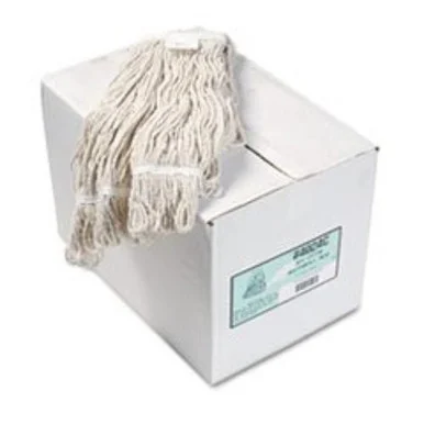 Boardwalk 4024CCT Pro Loop Web/tailband Wet Mop Head, Cotton, 12/carton