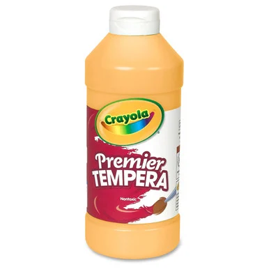 Crayola 16 Oz. Premier Tempera Paint - 16 Fl Oz - 1 Each - Peach (cyo-541216033)