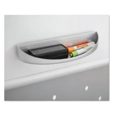 Safco 2008GR Rumba™ Whiteboard Screen Accessories, Eraser Tray, 12 1/4 X 2 1/4, Silver