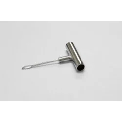 The Main Resource TRT75-SB-03Needle Tire Mechanic's Resource Open Eye W/hollow Metal Handle VT1142M