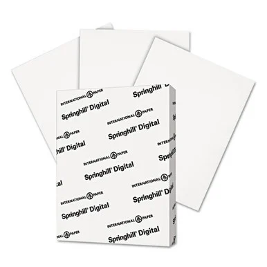 Springhill Copy & Multipurpose Paper - For Inkjet, Laser Print - Letter - 8.50" X 11" - 90 Lb - Smooth - 1 Pack - White (015101)