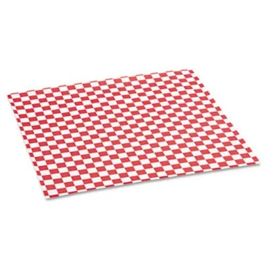 Packaging Dynamics 057700 Grease-resistant Paper Wrap/liners, 12 X 12, Red Check, 1000/box, 5 Boxes/carton