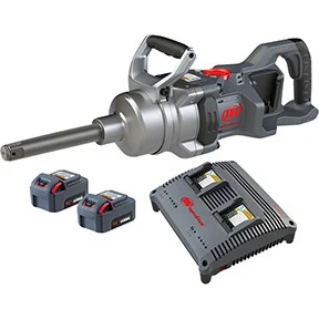 Ingersoll Rand W9691-K2E 1 Inch 20v Cordless Impact Wrench 2 Battery Kit, 6 Inch Ext Anvil, 3000 Ft-lb Torque, Friction Ring-thru-hole Retainer, D-handle