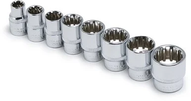 Titan 15203 Tool 8-piece 3/8 In. Drive Sae Spline Socket Set 15203_45